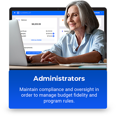 administrator-use-400 Administrator using ClassWallet