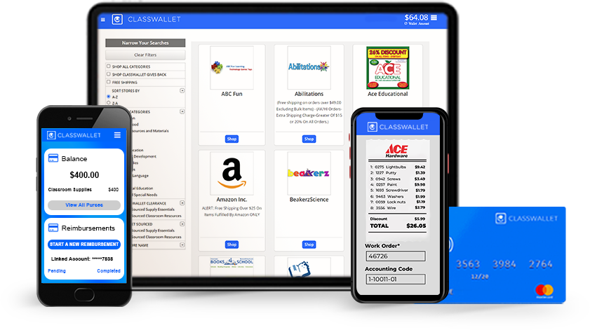 app-multi-device ClassWallet Digital Wallet App